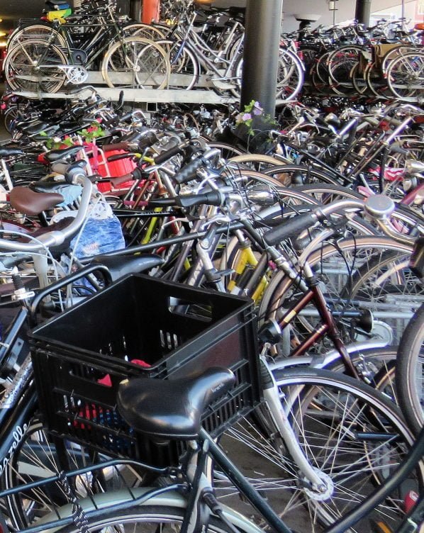 Bike parking in Groningen, Holland